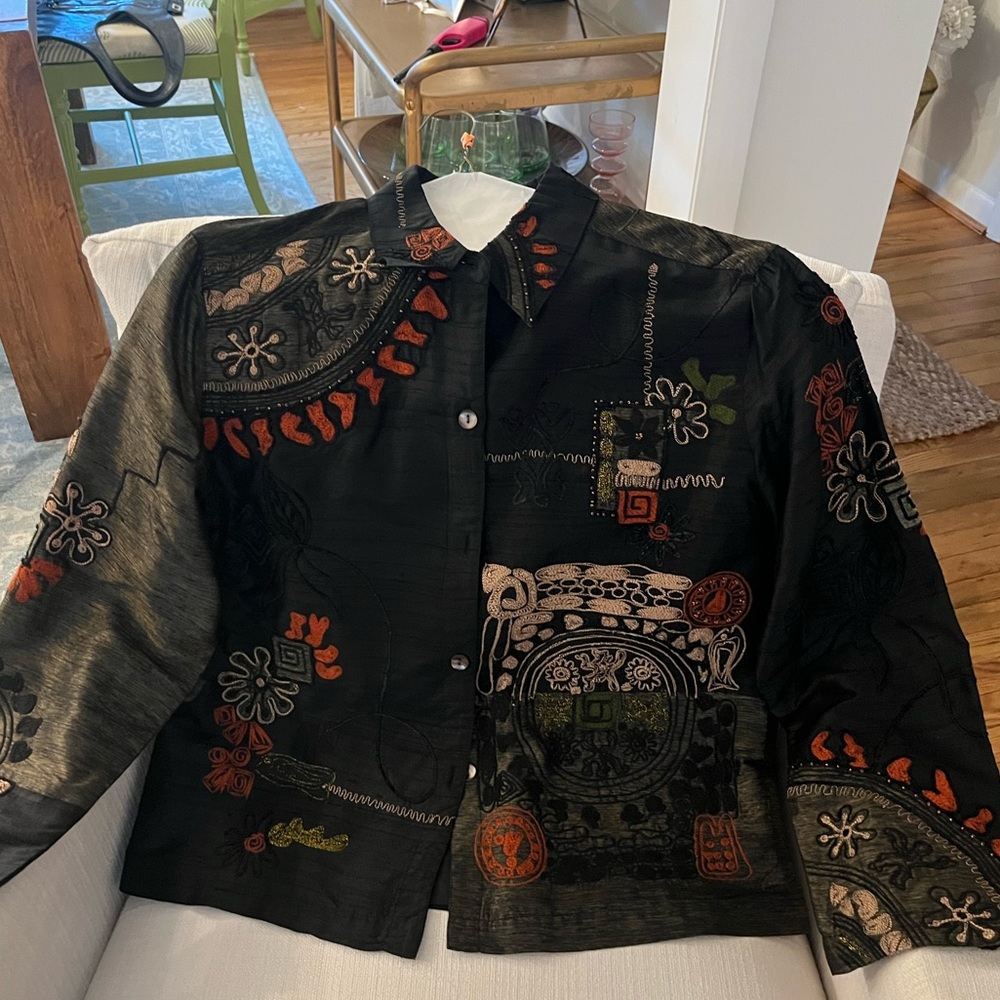 Silk shirt/ jacket